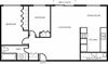 2 bedroom 2 bathroom Floorplan